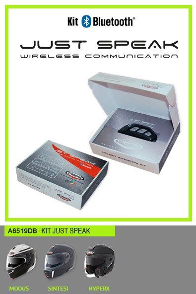 Intercomunicador Caberg Kit Bluetooth Modussintesihyperxjet Sintesi
