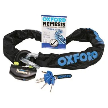 OXFORD NEMESIS 16MM CORRENTE E CADEADO 1.2M